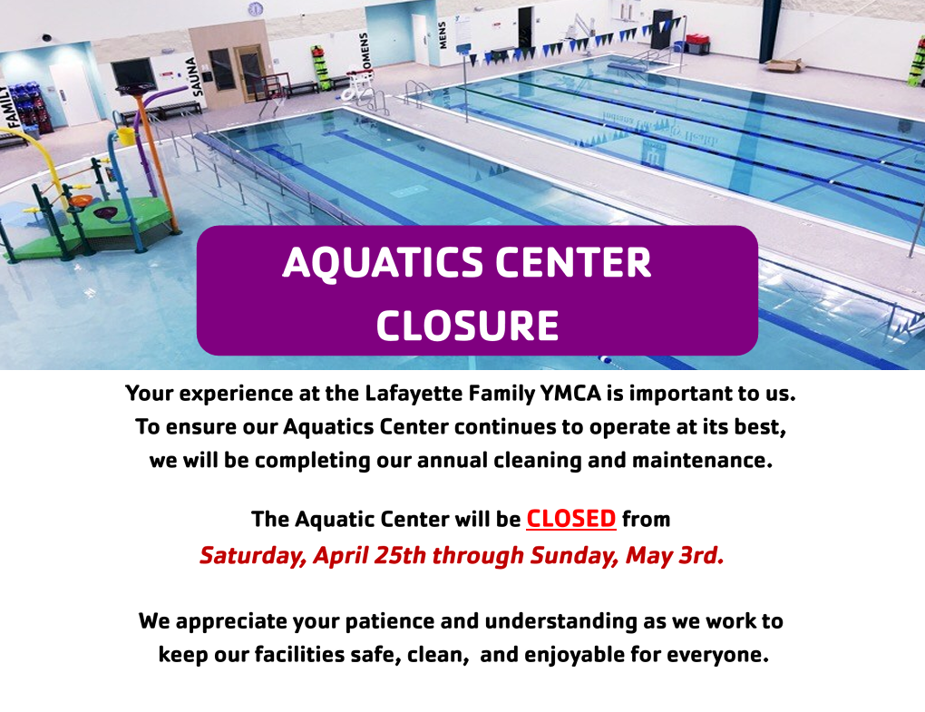 pool closed aprl 2026