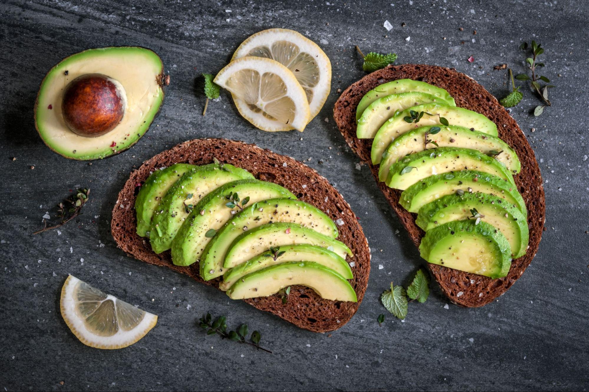 Good fat meal idea: avocado toast