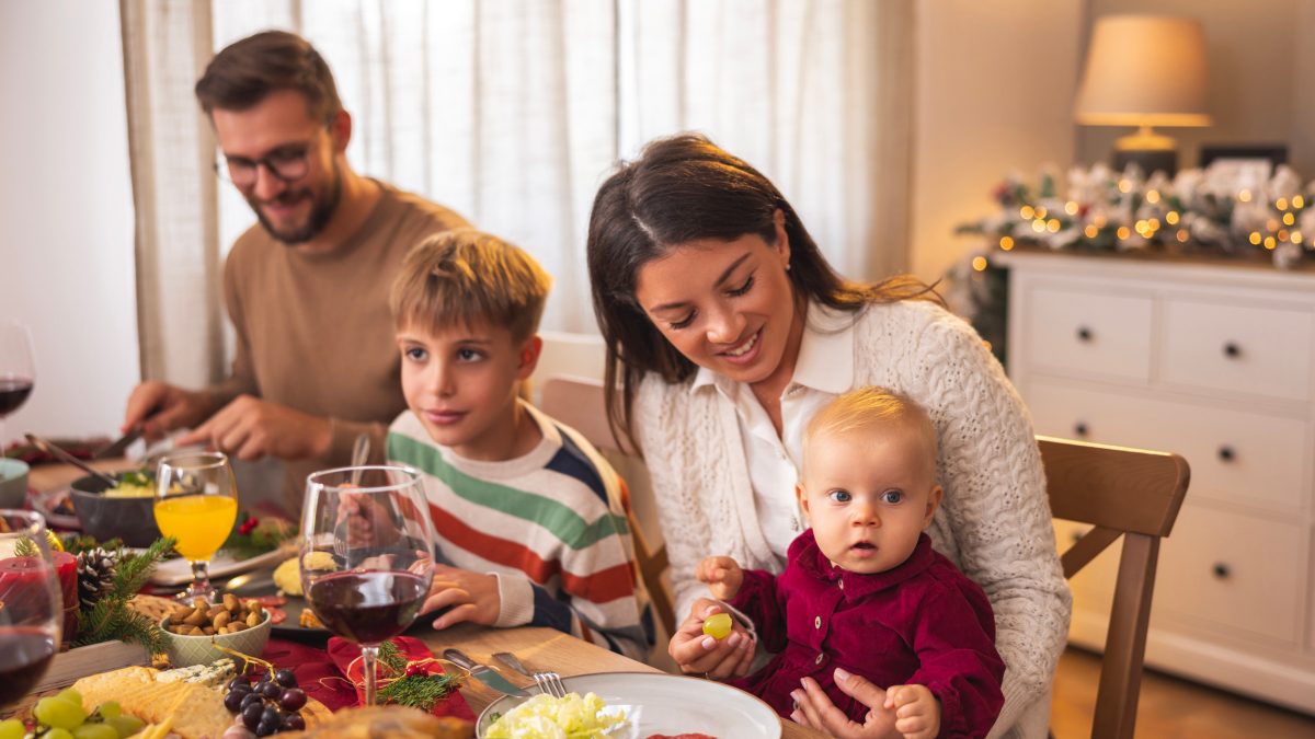 Family enjoying the holidays